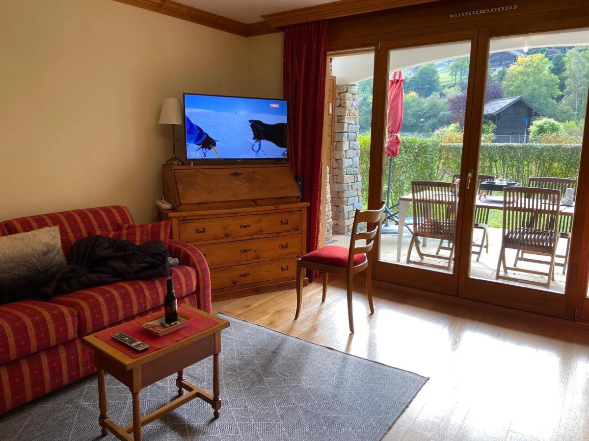 Studio - La Vieze Thermes Park Apartment Val d'Illiez ภายนอก รูปภาพ